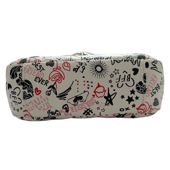 Aldo Lovesonggx Embellished Crossbody Bag Playful Love Theme Purse Multicolor - Picture 4 of 10